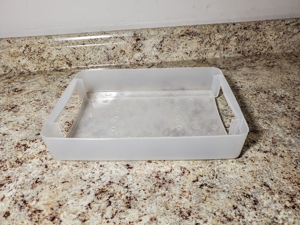 Thumbnail: Tupperware food Serving Tray With Carry Handles 3747