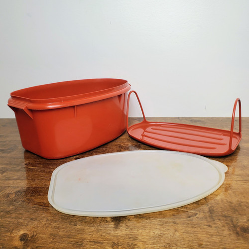 Vintage Tupperware #487 Flavor Saver Roast Ham Turkey Keeper