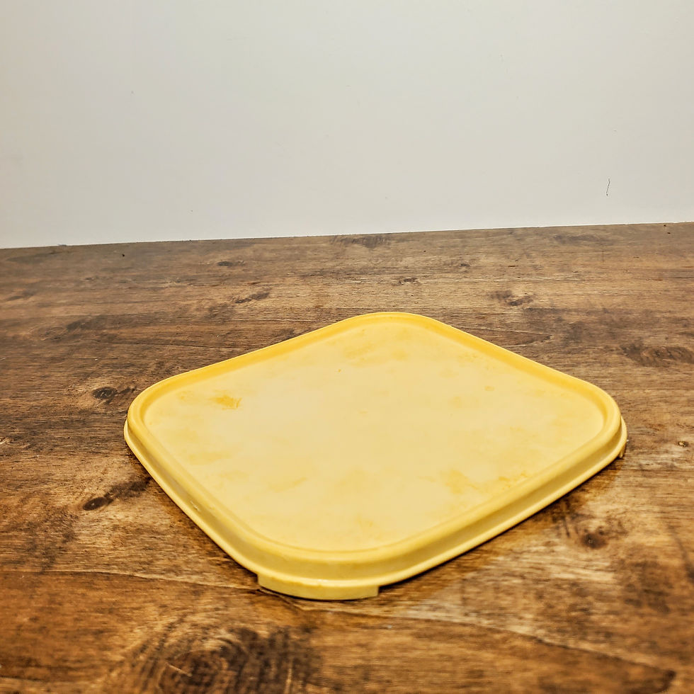 Tupperware Modular Mates Square Seal Lid Replacement Part Yellow 1623