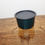 Thumbnail: Vintage Tupperware One Touch Junior Short Canister 4 Cup Green Black Lid #2708 Kitchen Storage