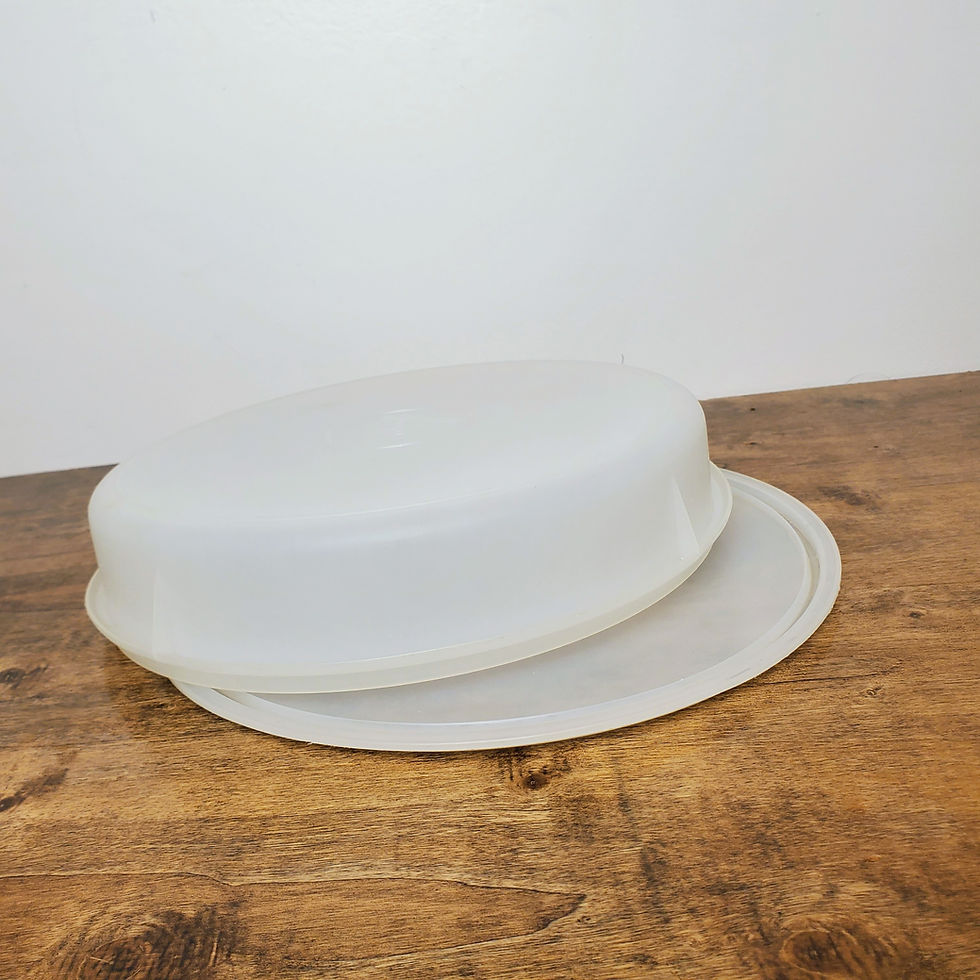 Tupperware 12" Round Cupcake Pie Taker Container #242 w/ Lid Vintage Kitchen