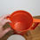 Thumbnail: Vintage Tupperware Go Between orange Pitcher #1575 With Almond Seal
