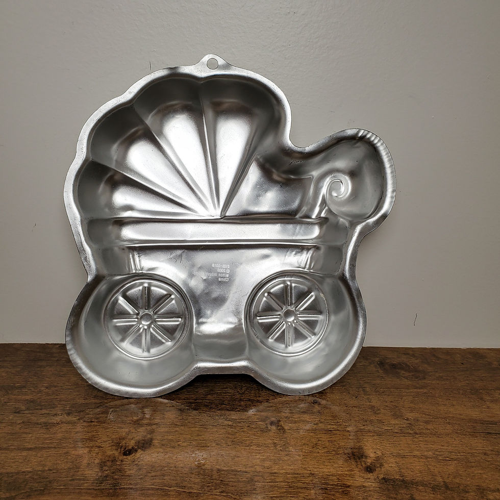 Thumbnail: Wilton Baby Buggy Carriage Stroller Cake Pan Aluminum 2105-3319