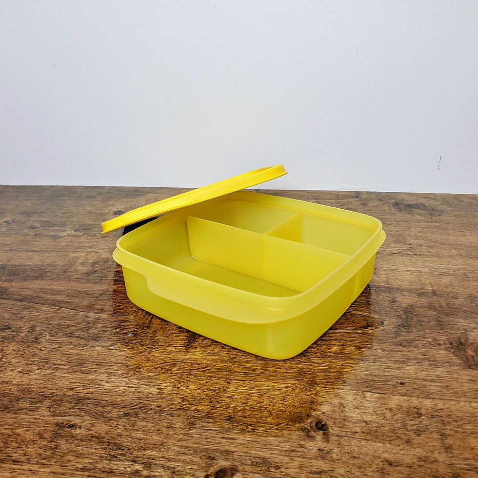 Thumbnail: New TUPPERWARE # 7503 LUNCH IT Craft Storage Divided Storage Container With Lid # 7504