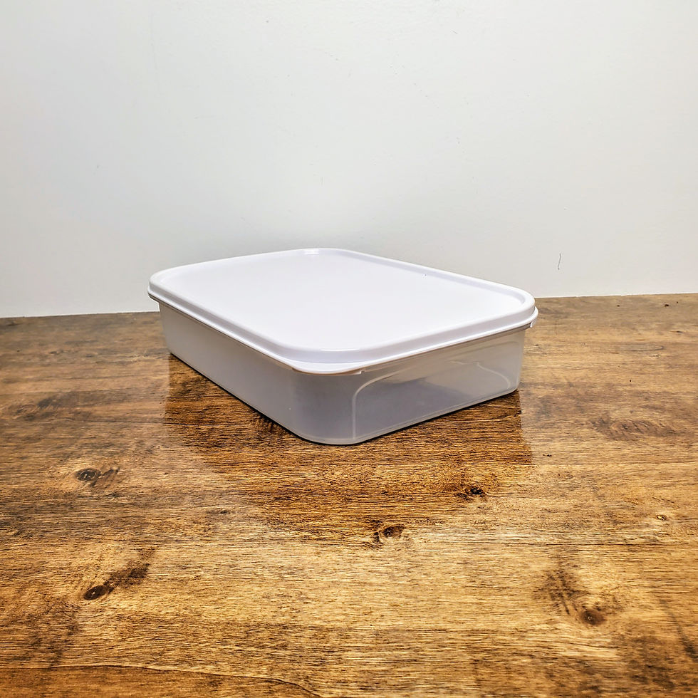 Tupperware Modular Mates Rectangle #1 Sheer White Seal NEW 8.5 Cup 1608