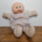 Vintage 1985 Coleco Cabbage Patch Kid Doll Bald Green Eyes Head Mold #346 China
