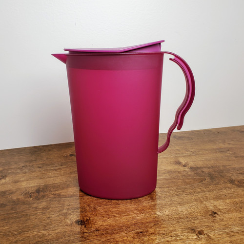Tupperware Impressions 2.1L Oval Pitcher Rocker Lid Plum Berry