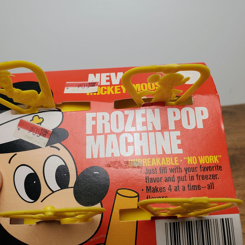 Thumbnail: Vintage Disney Mickey Mouse Frozen Pop Machine New 1970s Ice Pop Maker