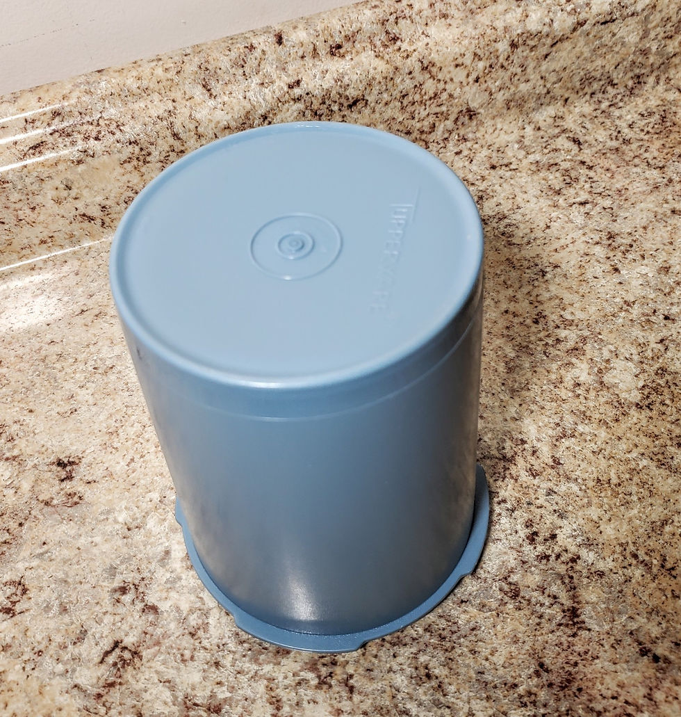 Thumbnail: Vintage 70s Tupperware Country Blue Replacement Canister Nesting Storage 811
