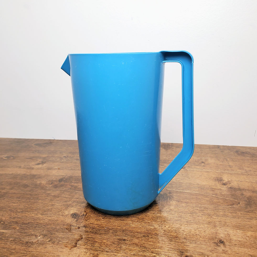 Thumbnail: Vintage Rubbermaid Blue 2.25 Qt Drink Pitcher J-2445 No Lid MCM Retro Kitchen