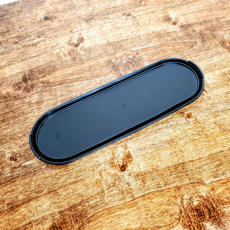 Thumbnail: Tupperware #2402 Modular Mates Super Oval Replacement Lid Black