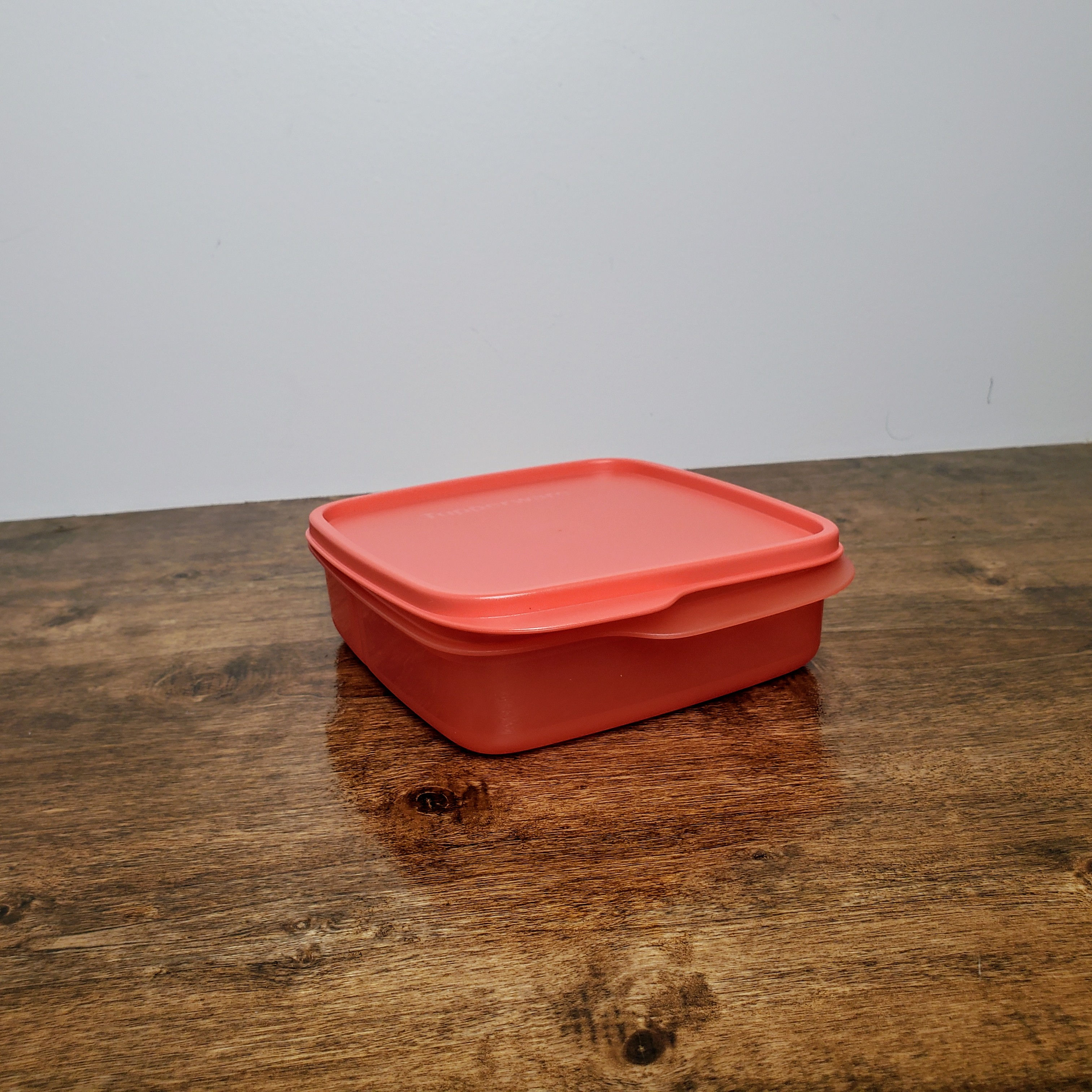 New Tupperware Coral Red #7503 Lunch-It Divided Craft & Food Storage Container