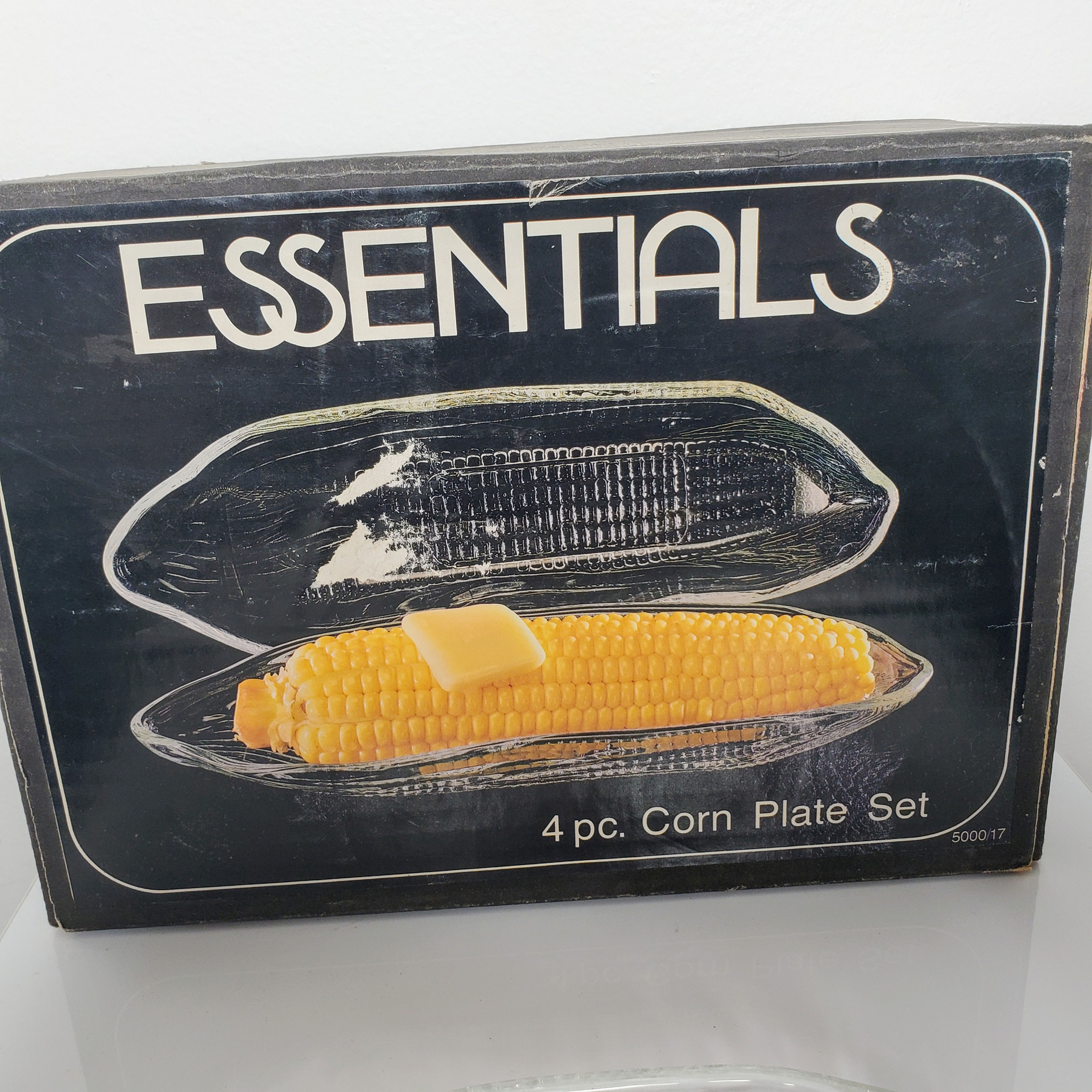 Corn on the Cob Crystal Clear Corn Cradles Holders 9 1/2" Essentials No. 5098