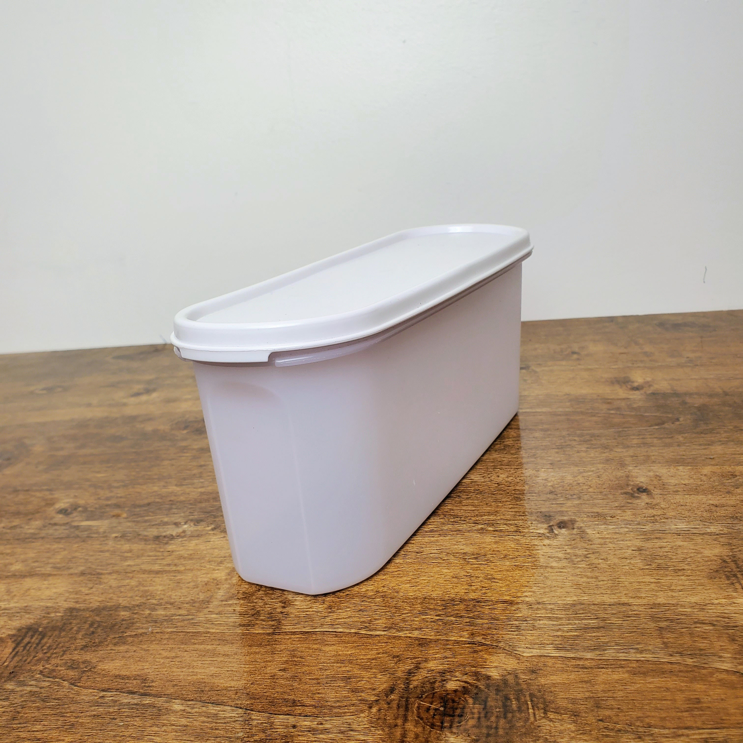 Vintage Tupperware Super Oval #2 Modular Mates 7.5 Cup Container #2400 White Lid