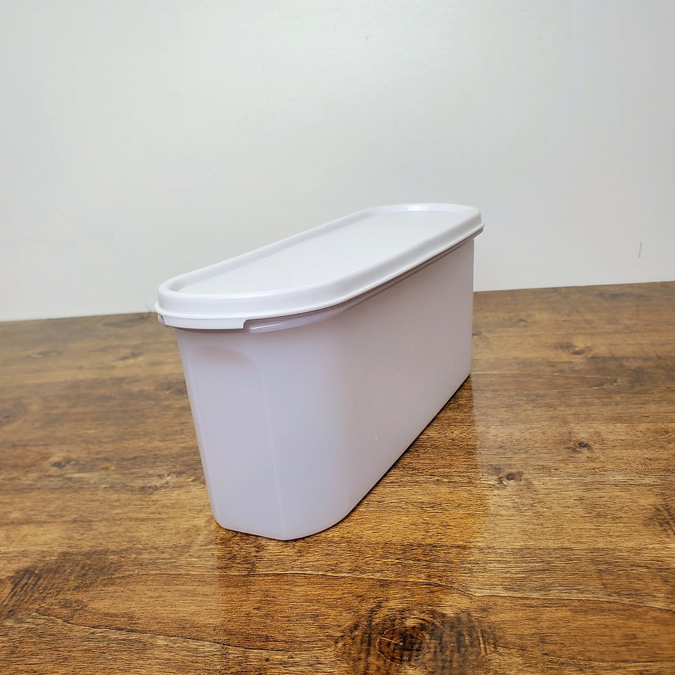 Vintage Tupperware Super Oval #2 Modular Mates 7.5 Cup Container #2400 White Lid