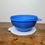 Thumbnail: NEW Tupperware Thatsa Bowl 19 Cup Mixing Storage Bowl Blue w/ White Lid #7438