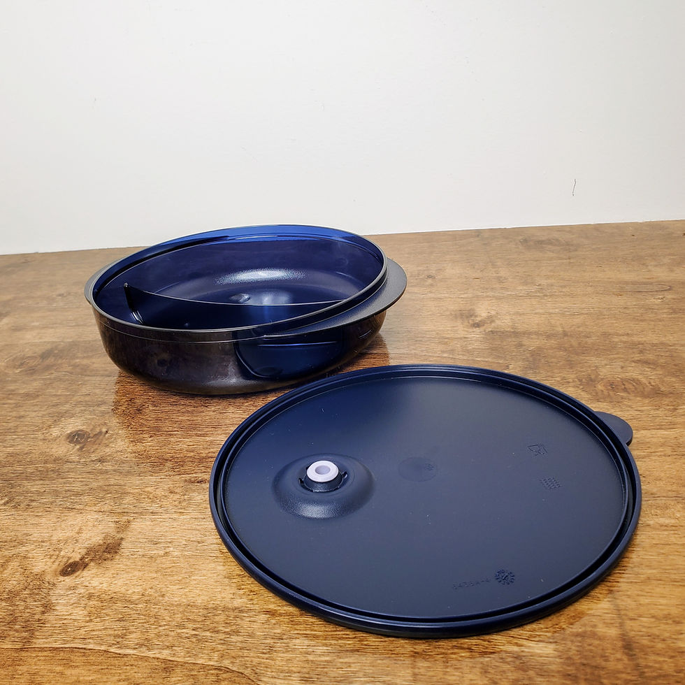 Thumbnail: Tupperware Rock N Serve #4521 Blue Divided