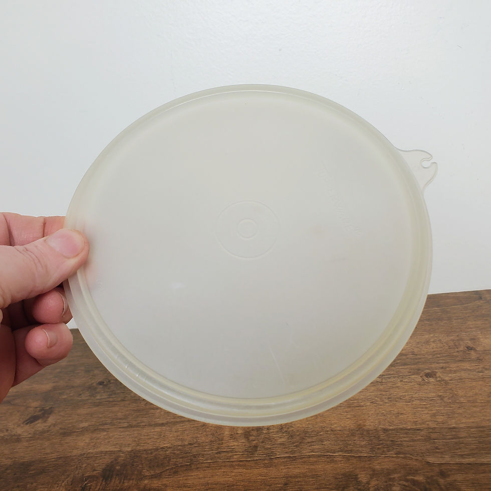Thumbnail: Tupperware Replacement Lid USA Seal Sheer Round 6in C Tab #227 Only