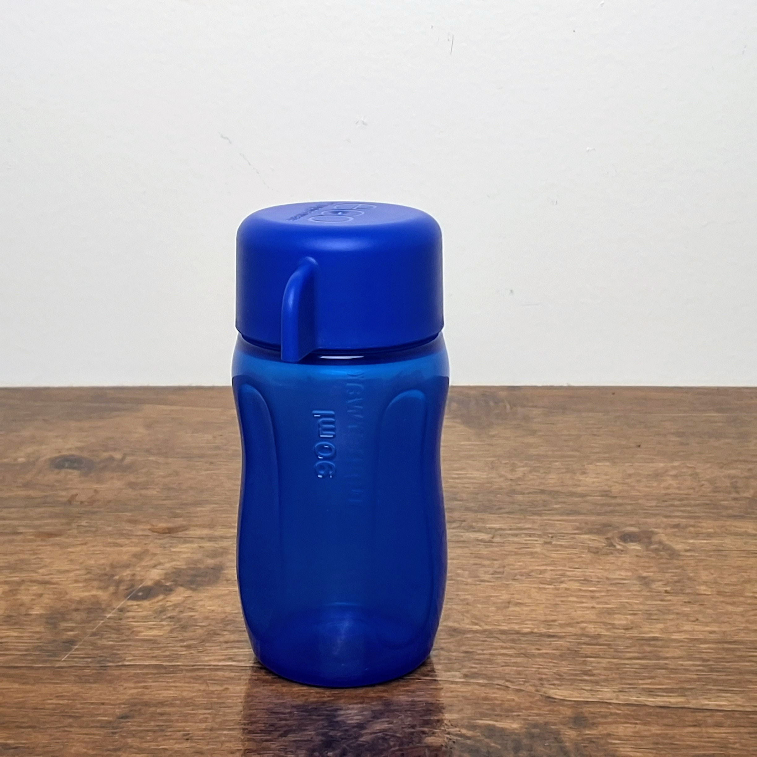 Tupperware Mini ECO Candy Snack Medicine Bottle 3oz (90ml) Blue - New