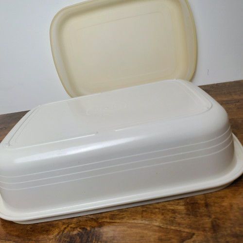 Vintage Tupperware Ultra 21 5L Roaster Pan #1743 Sheer Lid #1744