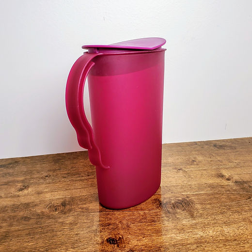 Tupperware Impressions 2.1L Oval Pitcher Rocker Lid Plum Berry