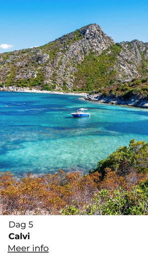 kustlandschap Corsica met wandelpad