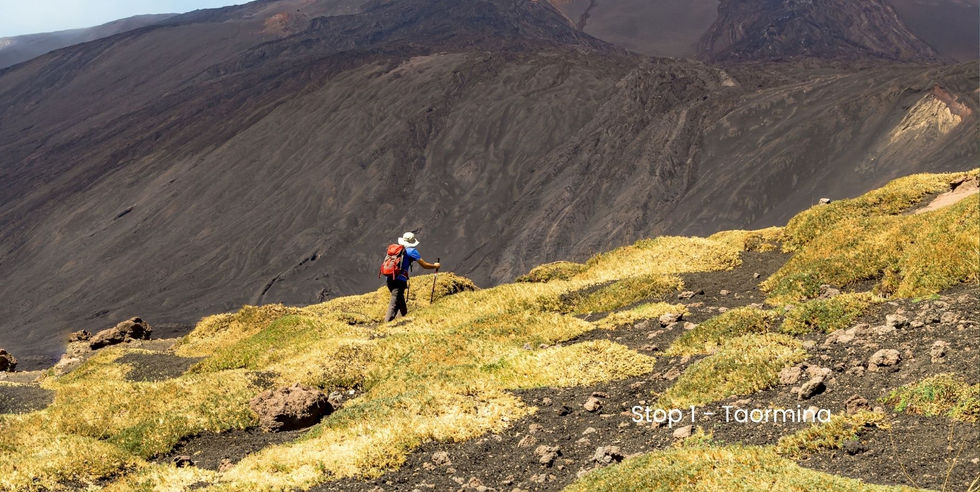 wandelen Sicilië kustlijn uitzicht