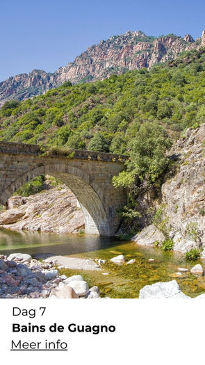natuur Corsica met uitzicht op bergen