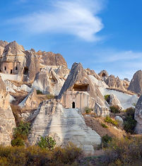 Uitzicht over de valleien van Cappadocië tijdens een wandelreis in Turkije