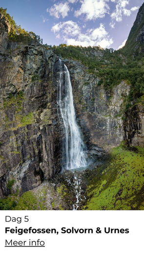 Fjordenlandschap rondom Sogndal in Noorwegen