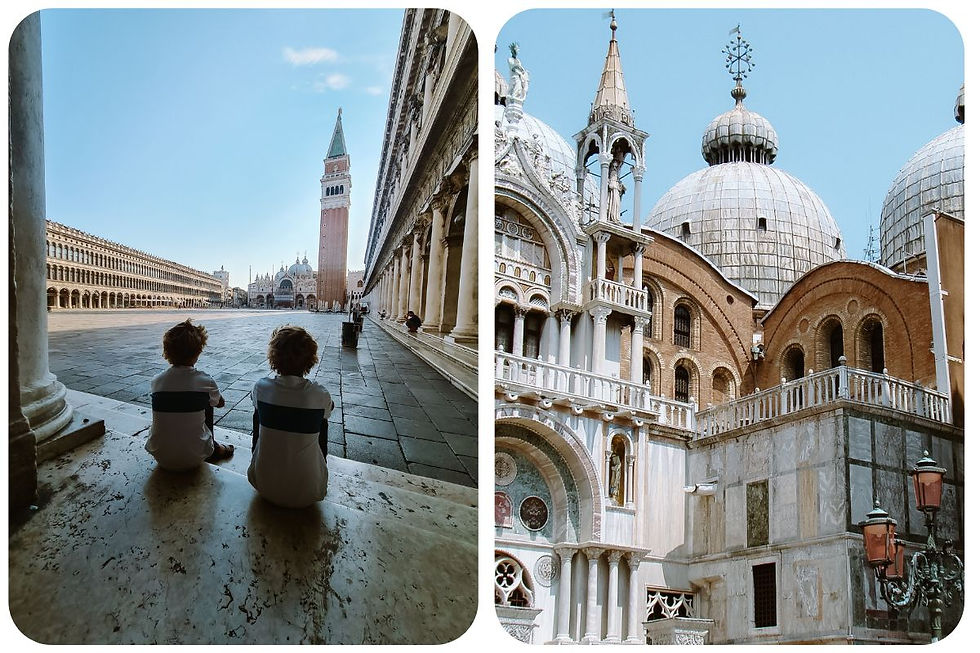 Uitzicht op het San Marcoplein met de Basiliek van San Marco in Venetië – perfecte startpunt voor een dagtocht langs de mooiste bezienswaardigheden van Venetië.