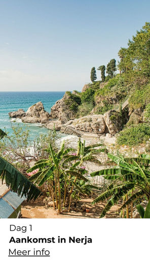 Groepswandelreis in Nerja met winterzon en zeezicht in Spanje