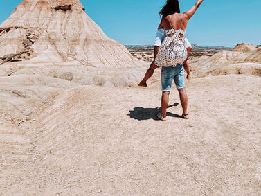 Las Bardenas Reales, op een andere planeet in Spanje