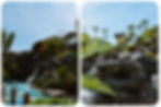 Tropisch waterpark Disney’s Typhoon Lagoon in Orlando, Florida met glijbanen, lazy river, surfpool en palmbomen.