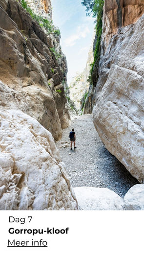 Wandelroute door de ruige natuur van Sardinië