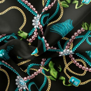 The Curious Department Tiana Nouveau velvet fabric