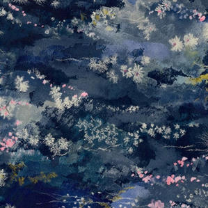 Linwood Wonderland Intergalactic velvet fabric