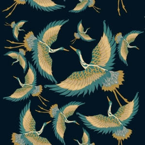 Tatie Lou Pachamama Indigo velvet fabric