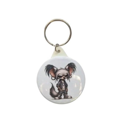 Chinese Crested Dog Keyring