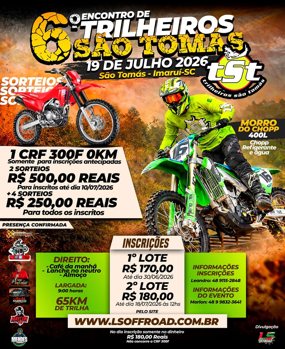 6º Encontro de Trilheiros  São Thomas