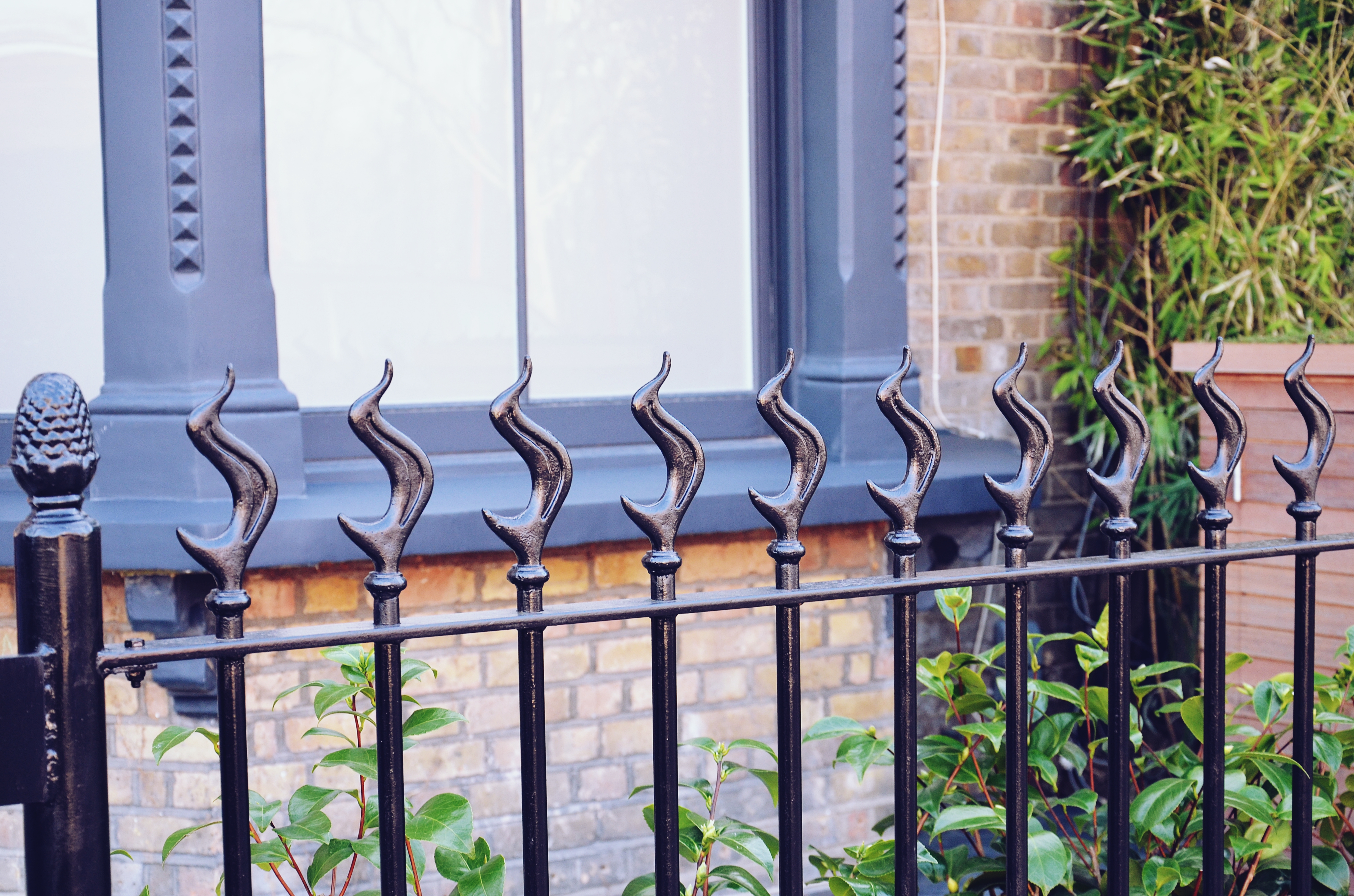 Victorian restoration with modern twist rail close up