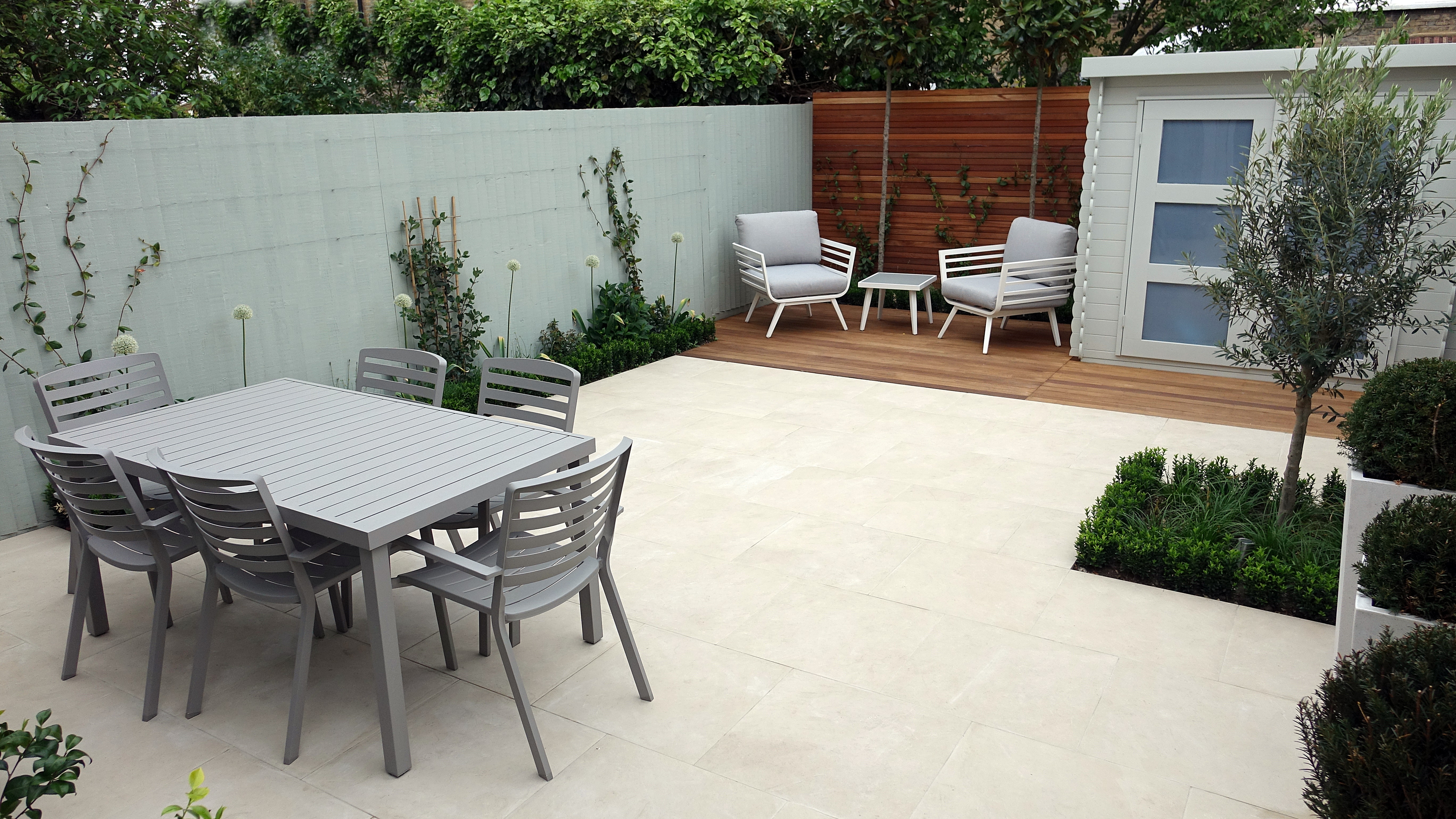 porcelain paving pastel fence modern pla