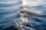 Fotografia em detalhe da crista de uma onda no oceano.