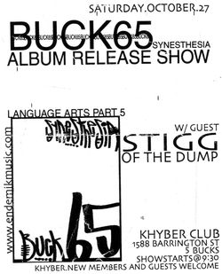 2001 - Buck 65 Synesthesia Release
