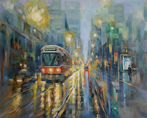 12. Evening in Downtown Toronto (16x20).