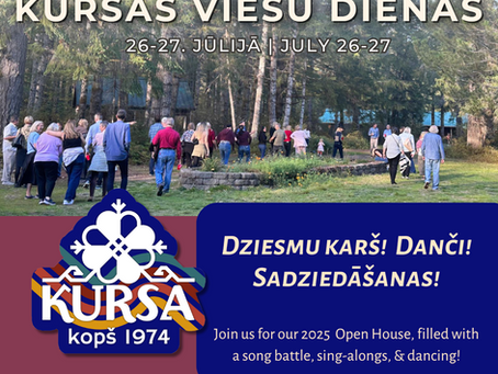 Kursa 2025 Program & Open House – open doors, song battles, and dance! 