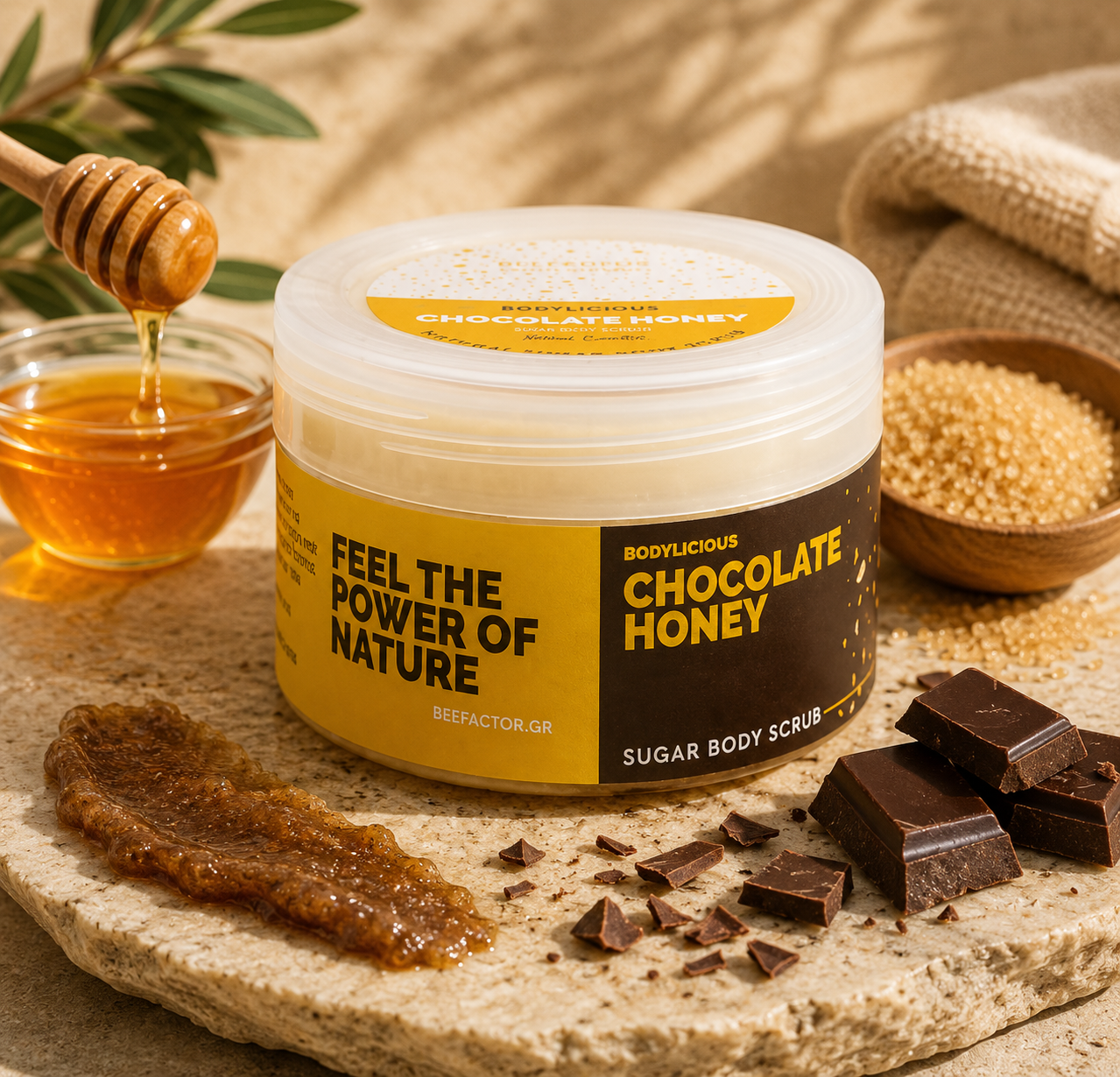Chocolate Honey Körperpeeling mit Schokolade und Honig