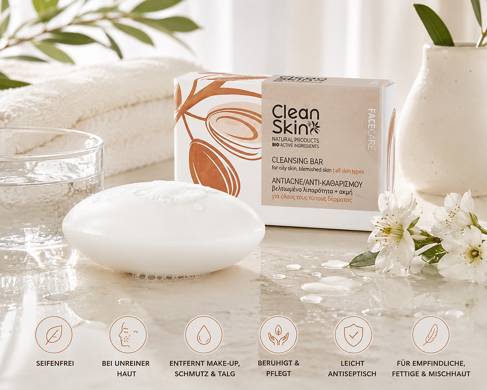 Seifenfreie Gesichtsreinigung Clean Skin für unreine und fettige Haut