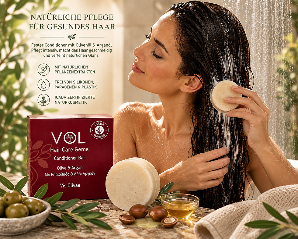 Miniaturbild: VOL Hair Care Gems Conditioner Bar mit Olivenöl und Arganöl für geschmeidiges glänzendes Haar