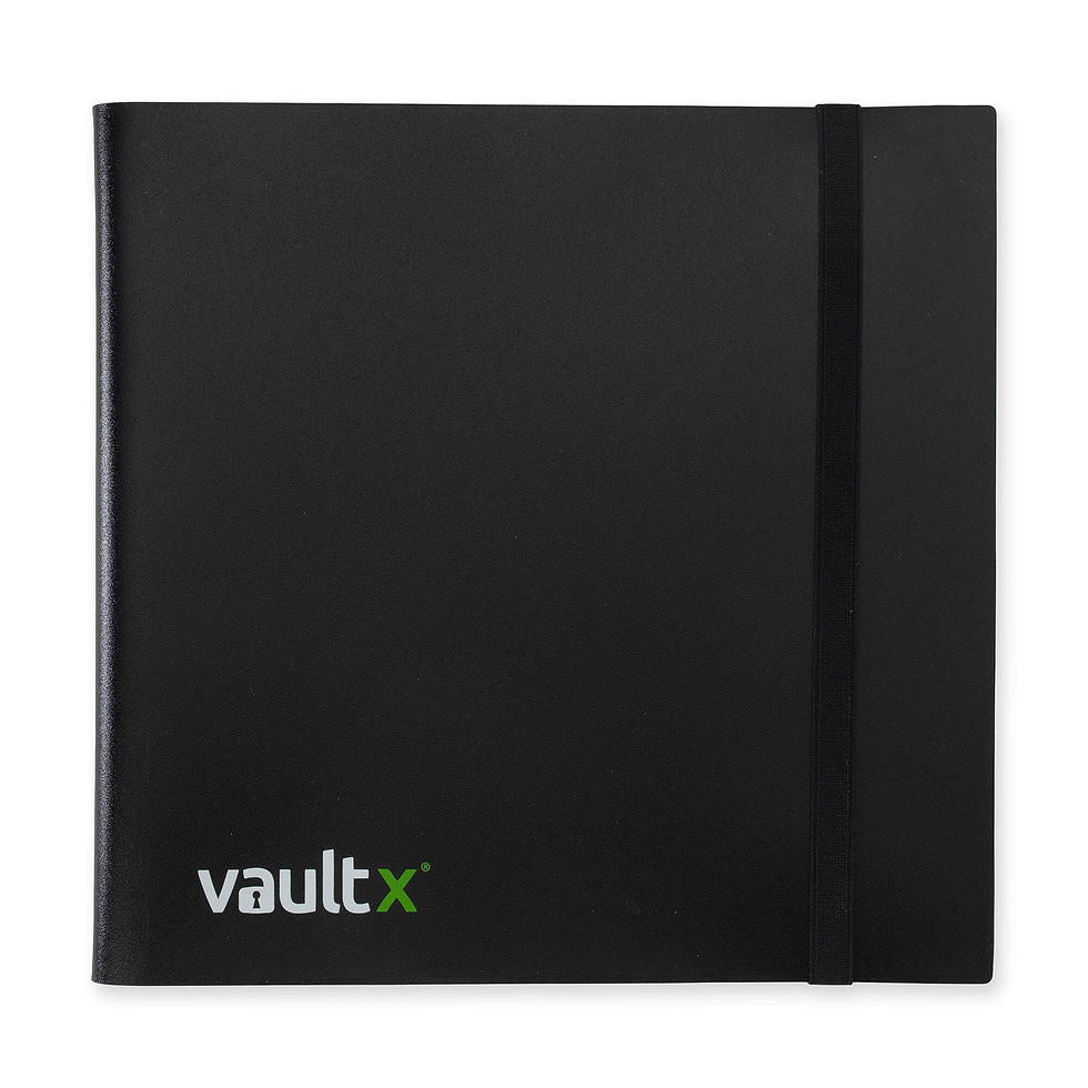 VaultX 12-Pocket Strap Binder Black – trading card binder